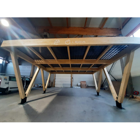 Solar port Wood 2 + e-charger + Off-grid