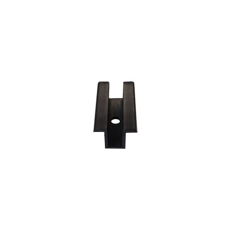 Hliníkový čierny univerzálny stredový úchyt - dĺžka 50 mm