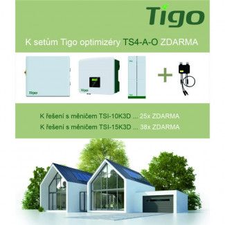 Set Tigo s meničom TSI-10K3D + 6kWh batéria + EI Link rozvádzač + 25ks optimizer TS4-AO ZADARMO