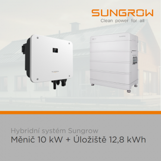 Set Solárny menič SUNGROW SH10T-V11 10 kW + Batéria SUNGROW SBR128 12,8 kWh