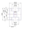 Hliníkový profil HNP4 - 40x45 mm - dĺžka 6 m