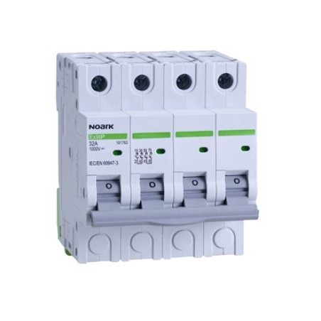 DC Vypínač, šírka 4 moduly, 4pól, 50A